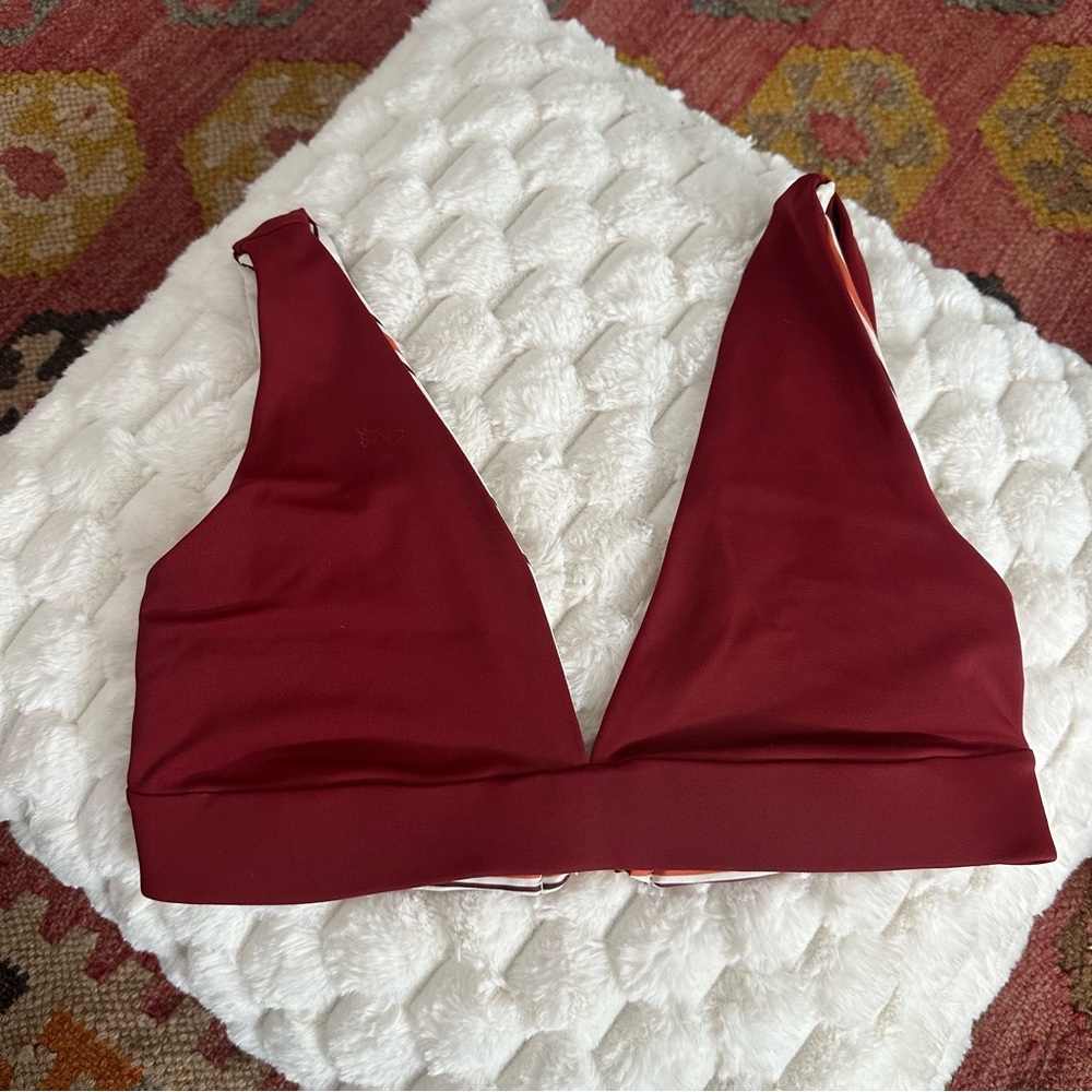Women's Burgundy Swim Top